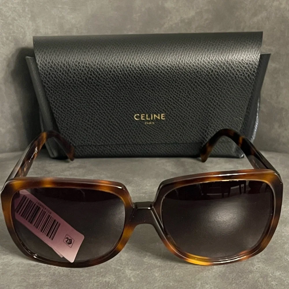 Celine CL40146I 53K Brown Square Gradient Sunglasses Tortoise Shell NWT - Picture 11 of 11